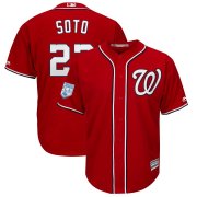Wholesale Cheap Nationals #22 Juan Soto Red 2019 Spring Training Cool Base Stitched MLB Jersey