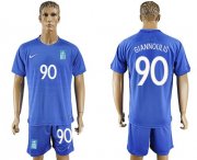 Wholesale Cheap Greece #90 Giannoulis Away Soccer Country Jersey