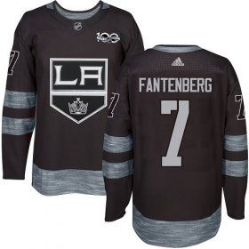 Wholesale Cheap Adidas Kings #7 Oscar Fantenberg Black 1917-2017 100th Anniversary Stitched NHL Jersey
