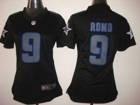 Wholesale Cheap Nike Cowboys #9 Tony Romo Black Impact Women\'s Stitched NFL Limited Jersey