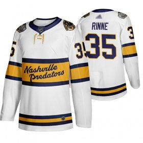 Wholesale Cheap Adidas Predators #35 Pekka Rinne White Authentic 2020 Winter Classic Stitched NHL Jersey