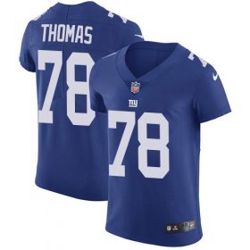 Wholesale Cheap Nike Giants #78 Andrew Thomas Royal Blue Team Color Men\'s Stitched NFL Vapor Untouchable Elite Jersey