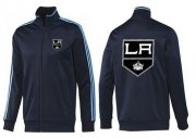 Wholesale Cheap NHL Los Angeles Kings Zip Jackets Dark Blue
