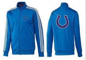 Wholesale Cheap NFL Indianapolis Colts Team Logo Jacket Blue_3
