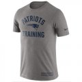 Wholesale Cheap Men's New England Patriots Nike Heathered Gray Training Performance T-Shirt