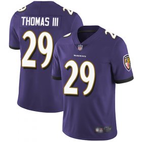 Wholesale Cheap Nike Ravens #29 Earl Thomas III Purple Team Color Men\'s Stitched NFL Vapor Untouchable Limited Jersey