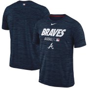 Wholesale Cheap Atlanta Braves Nike Authentic Collection Velocity Team Issue Performance T-Shirt Navy