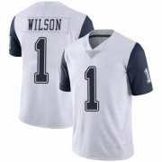 Wholesale Cheap Men's Nike Cowboys #1 Cedrick Wilson White Stitched NFL Limited Rush Jersey