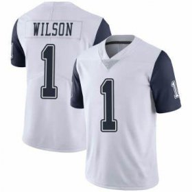 Wholesale Cheap Men\'s Nike Cowboys #1 Cedrick Wilson White Stitched NFL Limited Rush Jersey