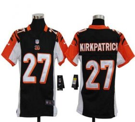 Wholesale Cheap Nike Bengals #27 Dre Kirkpatrick Black Team Color Youth Stitched NFL Elite Jersey
