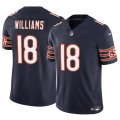 Cheap Youth Chicago Bears #18 Caleb Williams Navy 2024 Draft F.U.S.E Vapor Football Stitched Jersey