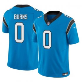 Wholesale Cheap Men\'s Carolina Panthers #0 Brian Burns Blue 2023 F.U.S.E. Vapor Untouchable Football Stitched Jersey