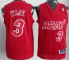 Wholesale Cheap Miami Heat #3 Dwyane Wade Revolution 30 Swingman Red Big Color Jersey