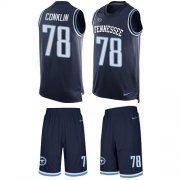 Wholesale Cheap Nike Titans #78 Jack Conklin Navy Blue Team Color Men's Stitched NFL Limited Tank Top Suit Jersey