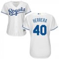 Wholesale Cheap Royals #40 Kelvin Herrera White Home Women's Stitched MLB Jersey