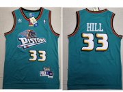 Wholesale Cheap Detroit Pistons 33 Grant Hill Swingman Green Throwback Adidas Jersey