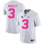 Wholesale Cheap Alabama Crimson Tide 3 Calvin Ridley White 2017 Breast Cancer Awareness College Football Jersey