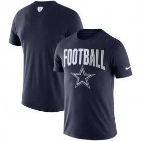 Wholesale Cheap Dallas Cowboys Nike Sideline All Football Performance T-Shirt Navy