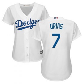Wholesale Cheap Dodgers #7 Julio Urias White Home Women\'s Stitched MLB Jersey