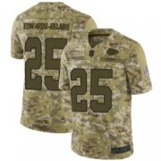 Wholesale Cheap Men's Nike Kansas City Chiefs #25 Clyde Edwards-Helaire Limited Camo 2018 Salute to Service Jersey