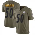 Wholesale Cheap Nike Steelers #50 Ryan Shazier Olive Men's Stitched NFL Limited 2017 Salute to Service Jersey