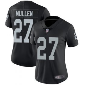 Wholesale Cheap Nike Raiders #27 Trayvon Mullen Black Team Color Women\'s Stitched NFL Vapor Untouchable Limited Jersey