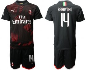 Wholesale Cheap AC Milan #14 Bakayoko Third Soccer Club Jersey