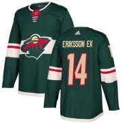 Wholesale Cheap Adidas Wild #14 Joel Eriksson Ek Green Home Authentic Stitched NHL Jersey