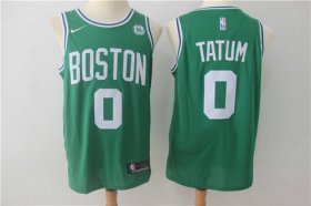 Wholesale Cheap Nike Celtics 0 Jayson Tatum Green Stitched Swingman Jersey