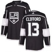 Wholesale Cheap Adidas Kings #13 Kyle Clifford Black Home Authentic Stitched NHL Jersey