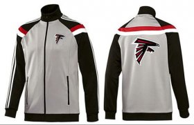 Wholesale Cheap NFL Atlanta Falcons Team Logo Jacket Grey