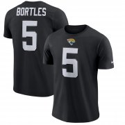 Wholesale Cheap Jacksonville Jaguars #5 Blake Bortles Nike Player Pride 3.0 Performance T-Shirt Black
