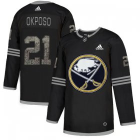 Wholesale Cheap Adidas Sabres #21 Kyle Okposo Black Authentic Classic Stitched NHL Jersey