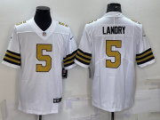 Wholesale Cheap Men's New Orleans Saints #5 Jarvis Landry White 2022 Color Rush Stitched NFL Nike Limited Jersey