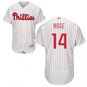 Wholesale Cheap Phillies #14 Pete Rose White(Red Strip) Flexbase Authentic Collection Stitched MLB Jersey