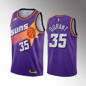 Cheap Men\'s Phoenix Suns #35 Kevin Durant Purple Classic Edition Stitched Basketball Jersey