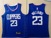 Wholesale Cheap Clippers 23 Lou Williams Blue Nike Swingman Jersey