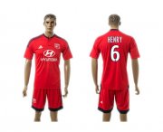 Wholesale Cheap Lyon #6 Henry Away Soccer Club Jersey