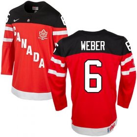 Wholesale Cheap Olympic CA. #6 Shea Weber Red 100th Anniversary Stitched NHL Jersey