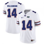 Wholesale Cheap Florida Gators White #14 Chris Williamson Football Player Performance Jersey