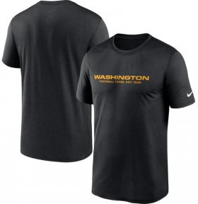 Wholesale Cheap Men\'s Washington Football Team Nike Black Logo Essential Legend Performance T Shirt