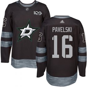 Wholesale Cheap Adidas Stars #16 Joe Pavelski Black 1917-2017 100th Anniversary Stitched NHL Jersey