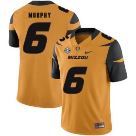 Wholesale Cheap Missouri Tigers 6 Marcus Murphy III Gold Nike College Football Jersey