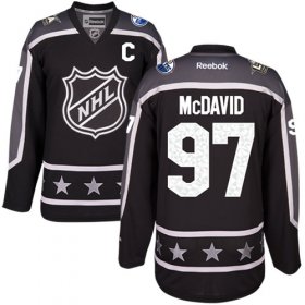 Wholesale Cheap Oilers #97 Connor McDavid Black 2017 All-Star Pacific Division Women\'s Stitched NHL Jersey