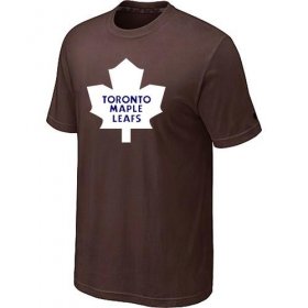 Wholesale Cheap Toronto Maple Leafs Big & Tall Logo Brown NHL T-Shirt