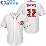 Wholesale Cheap Reds #32 Matt Harvey White Cool Base Stitched Youth MLB Jersey