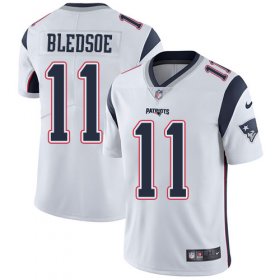 Wholesale Cheap Nike Patriots #11 Drew Bledsoe White Men\'s Stitched NFL Vapor Untouchable Limited Jersey