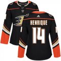 Wholesale Cheap Adidas Ducks #14 Adam Henrique Black Home Authentic Women's Stitched NHL Jersey