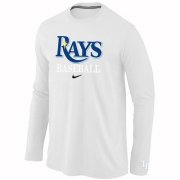 Wholesale Cheap Tampa Bay Rays Long Sleeve MLB T-Shirt White