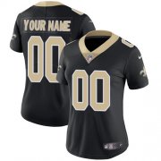Wholesale Cheap Nike New Orleans Saints Customized Black Team Color Stitched Vapor Untouchable Limited Women's NFL Jersey